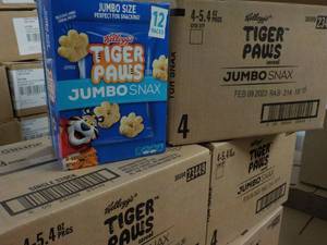 3 - 4 ct Boxes Kelloggs Tiger Paws...
