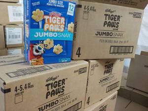 3 - 4 ct Boxes Kelloggs Tiger Paws...