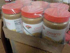 6 - 40 oz Jars Hannaford Creamy Pea...