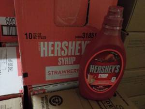 10 - 22 oz Bottles Hersheys Strawb...