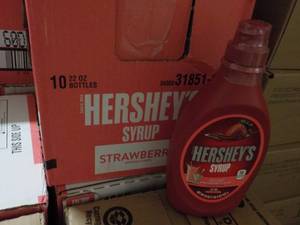 10 - 22 oz Bottles Hersheys Strawb...
