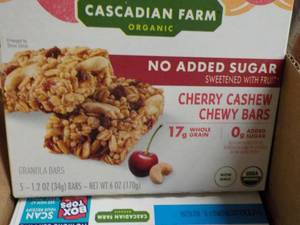 6 Ct Box 5 bars each Cascadian Farm...