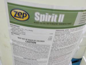 5 Gallon Pail ZEP Spirit II Ready t...