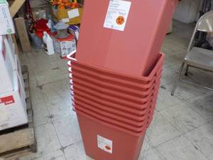 11 Waste Containers - no covers...