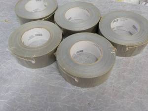 5 Rolls Silver Uline Duct Tape 1.88...