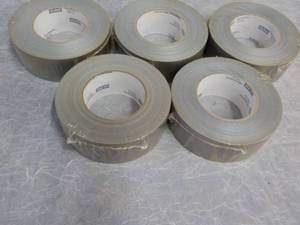 5 Rolls Silver Uline Duct Tape 1.88...