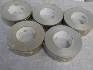 5 Rolls Silver Uline Duct Tape 1.88...