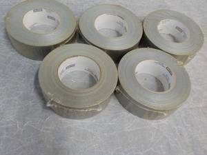 5 Rolls Silver Uline Duct Tape 1.88...