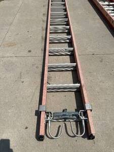 lot 9 image: Louisville 20 Foot Extension Ladder (retails new for $449)
