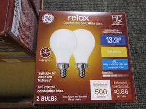 6 packages of 2 GE reveal LED hd li...