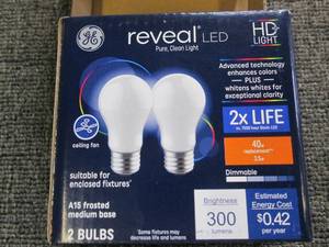 6 packages of 2 GE reveal LED hd li...