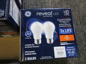 6 packages of 2 GE reveal LED hd li...