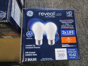 6 packages of 2 GE reveal LED hd li...