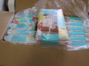 case of 15 peva tablecloths...