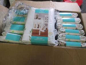 case of 15 peva tablecloths...