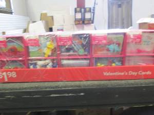 case of thirty valentine cards...