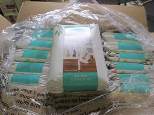 case of 15 peva tablecloths...