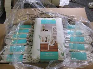 case of 15 peva tablecloths...