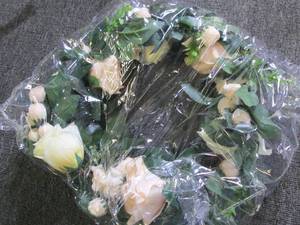 new flower wreath...