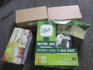 lot of nesting jars and wide mouth ...