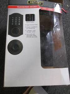 defiant touchscreen deadbolt and kn...