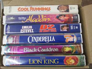 lot of vhs tapes...