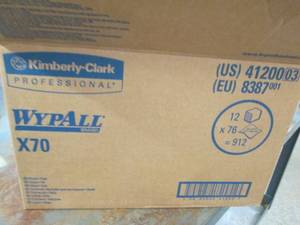 case of wypall x 70 towels 12 packa...