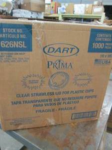 case of dart clear strapless lid fo...