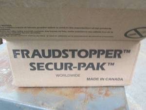 case of fraud stopper bags...