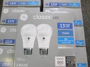 12 packages of 2 GE classic LED lig...