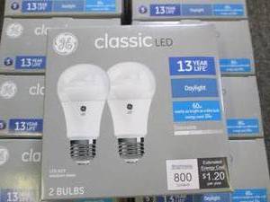 12 packages of 2 GE classic LED lig...