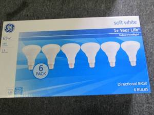 new package of 6 GE 65w soft white ...