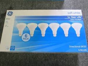 new package of 6 GE 65w soft white ...