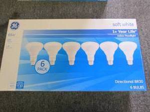 new package of 6 GE 65w soft white ...