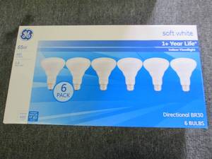 new package of 6 GE 65w soft white ...