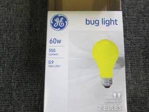 6 packages of 2 GE bug lights new...
