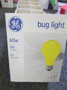 6 packages of 2 GE bug lights new...