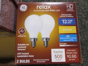 6 packages of 2 GE relax LED HD lig...