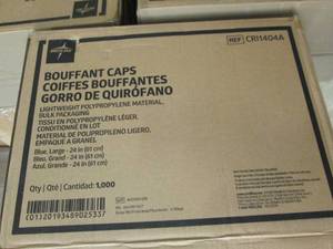 case of bouffant caps 1000 in case...