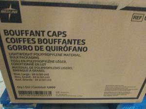 case of bouffant caps 1000 in case...