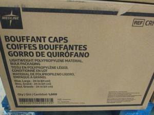 case of bouffant caps 1000 in case...