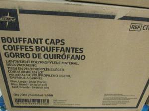 case of bouffant caps 1000 in case...