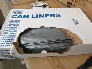 case of 50  60 gallon trash bags...