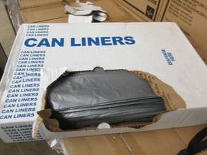 case of 50  60 gallon trash bags...