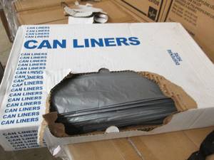 case of 50  60 gallon trash bags...