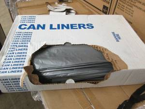 case of 50  60 gallon trash bags...
