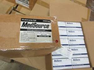 2 cases of medsource alcohol prep p...
