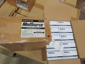 2 cases of medsource alcohol prep p...