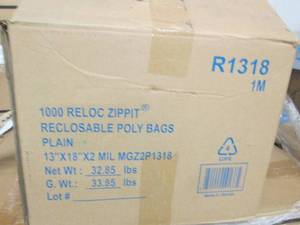 case of 1000 reloc zippit reclosabl...