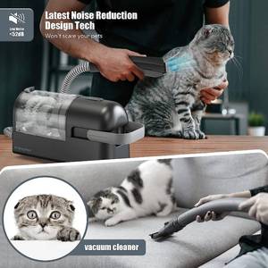 lvittyPet Pet Clipper Grooming Kit with Vacuum Suction